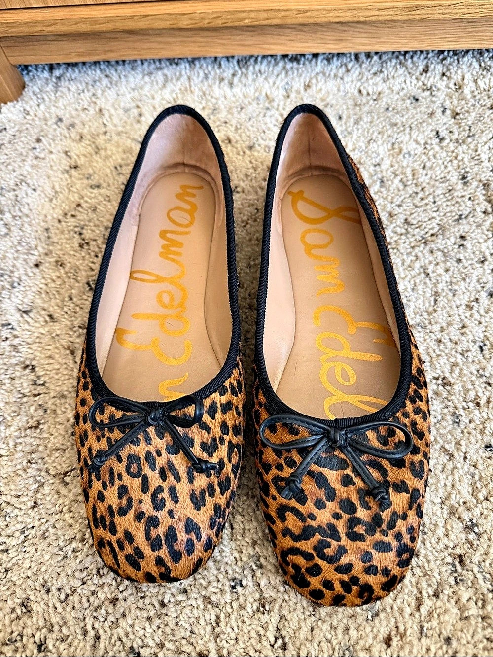 Sam Edelman Felicia Ballet Flat Leopard Print US 10